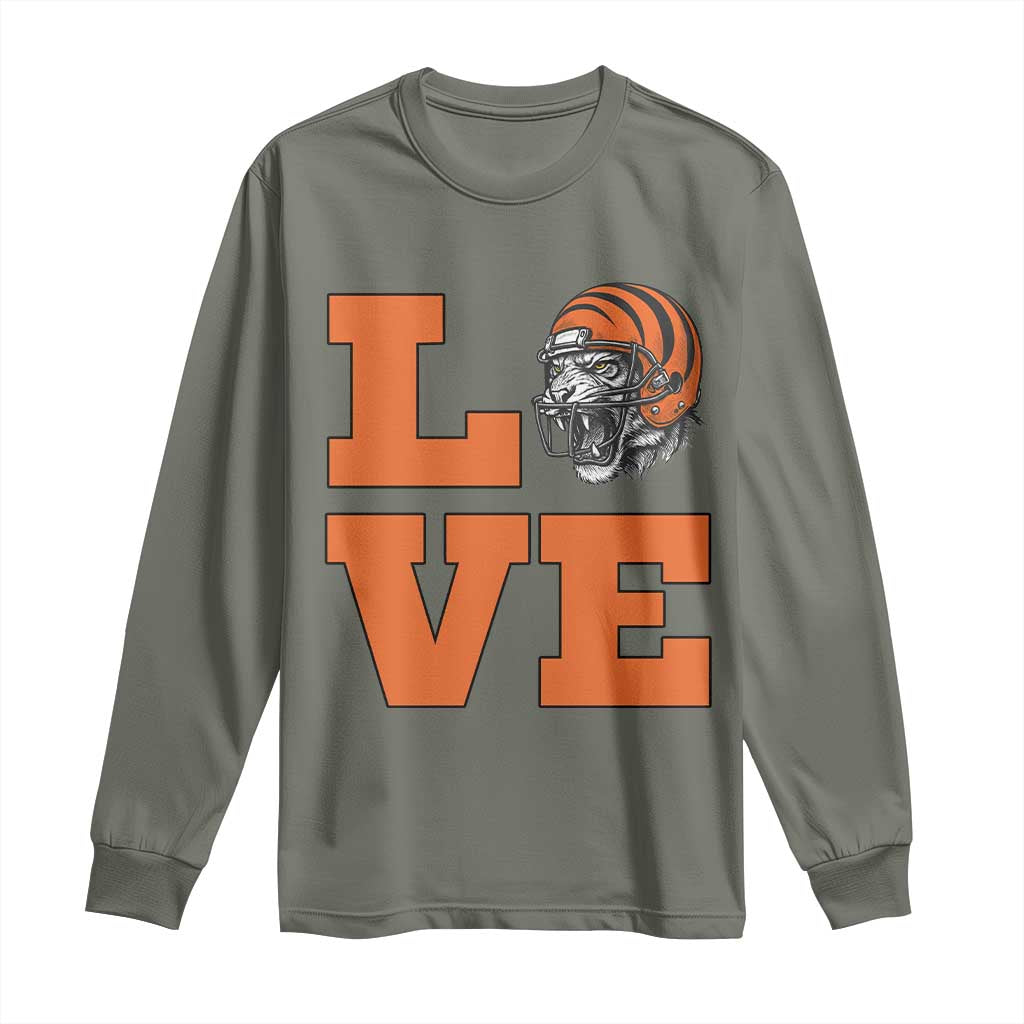 Midwest Football Pride Long Sleeve Shirt Game Day Gift TS12 Military Green Print Your Wear