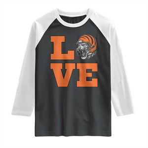 Midwest Football Pride Raglan Shirt Game Day Gift TS12 Black White Print Your Wear