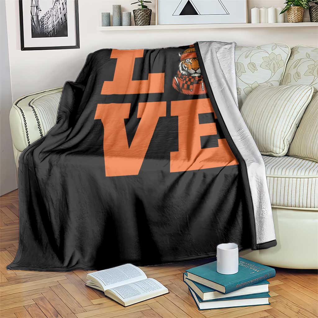 Midwest Tiger Football Pride Throw Blanket Funny Sport Lover Gift TS12 Print Your Wear