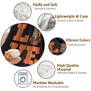 Midwest Tiger Football Pride Throw Blanket Funny Sport Lover Gift TS12 Print Your Wear