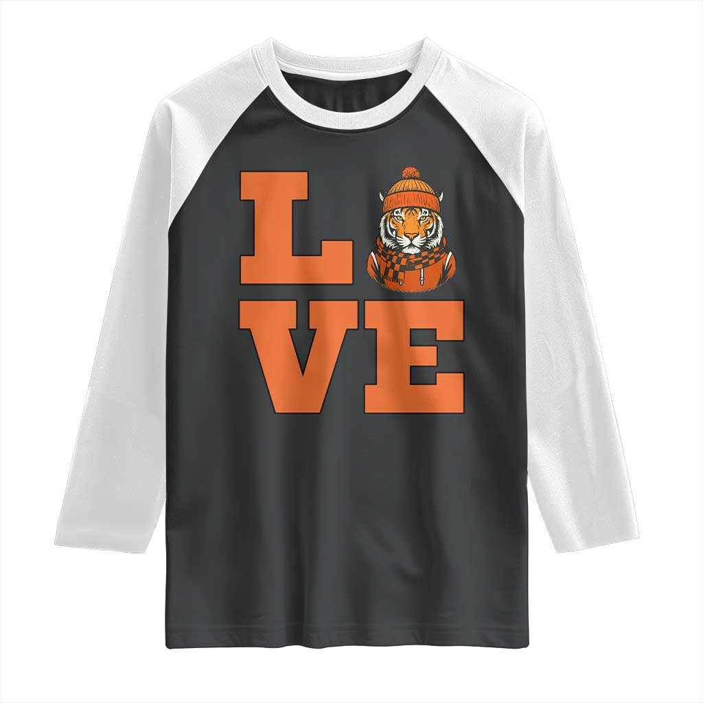 Midwest Tiger Football Pride Raglan Shirt Funny Sport Lover Gift TS12 Black White Print Your Wear