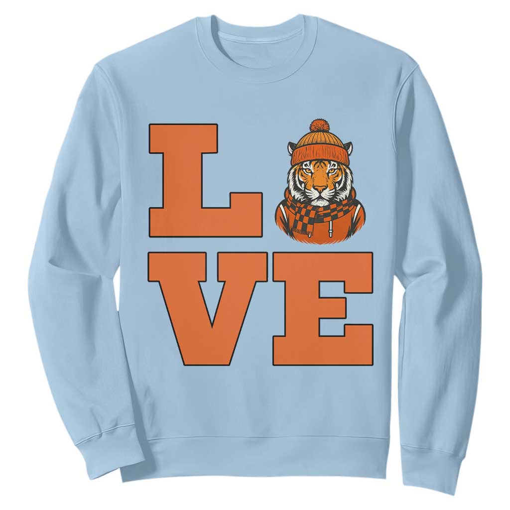 Midwest Tiger Football Pride Sweatshirt Funny Sport Lover Gift TS12 Light Blue Print Your Wear