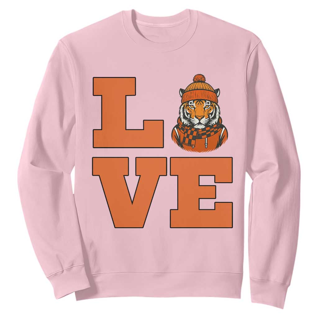 Midwest Tiger Football Pride Sweatshirt Funny Sport Lover Gift TS12 Light Pink Print Your Wear