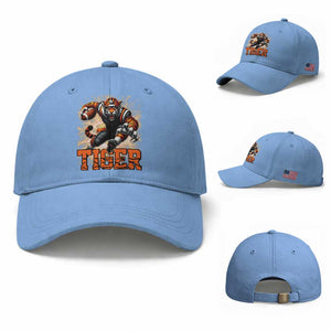 Lightning Tiger Lover Baseball Cap Sport Lover Gift TS12 Baseball Cap Universal Fit Light Blue Print Your Wear