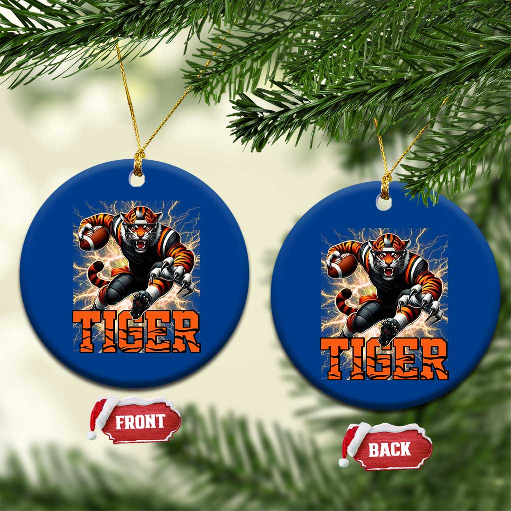 Lightning Tiger Lover Ceramic Ornament Sport Lover Gift TS12 1pc Blue Print Your Wear