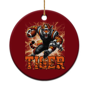 Lightning Tiger Lover Ceramic Ornament Sport Lover Gift TS12 1pc Red Print Your Wear