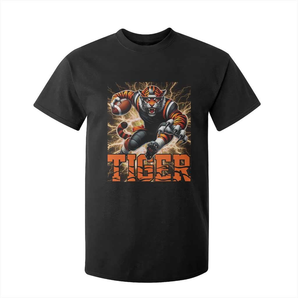 Lightning Tiger Lover T Shirt For Kid Sport Lover Gift TS12 Black Print Your Wear
