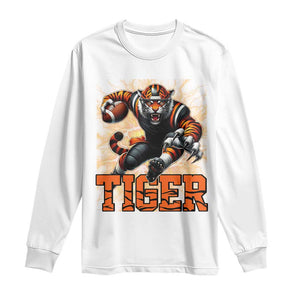 Lightning Tiger Lover Long Sleeve Shirt Sport Lover Gift TS12 White Print Your Wear