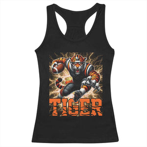 Lightning Tiger Lover Racerback Tank Top Sport Lover Gift TS12 Black Print Your Wear