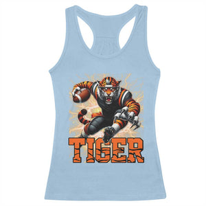 Lightning Tiger Lover Racerback Tank Top Sport Lover Gift TS12 Light Blue Print Your Wear
