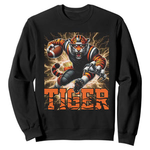 Lightning Tiger Lover Sweatshirt Sport Lover Gift TS12 Black Print Your Wear