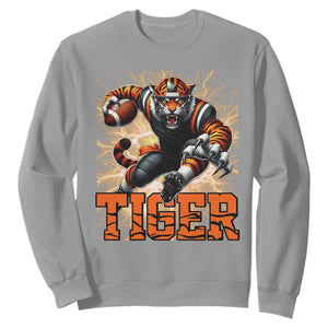 Lightning Tiger Lover Sweatshirt Sport Lover Gift TS12 Sport Gray Print Your Wear
