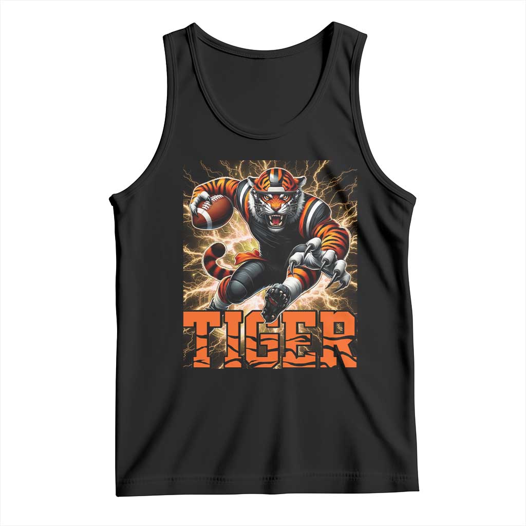 Lightning Tiger Lover Tank Top Sport Lover Gift TS12 Black Print Your Wear
