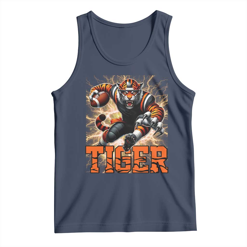 Lightning Tiger Lover Tank Top Sport Lover Gift TS12 Navy Print Your Wear