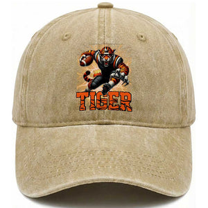 Lightning Tiger Lover Washed Cotton Baseball Cap Sport Lover Gift TS12 Print Your Wear