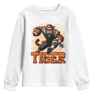 Lightning Tiger Lover Youth Sweatshirt Sport Lover Gift TS12 White Print Your Wear