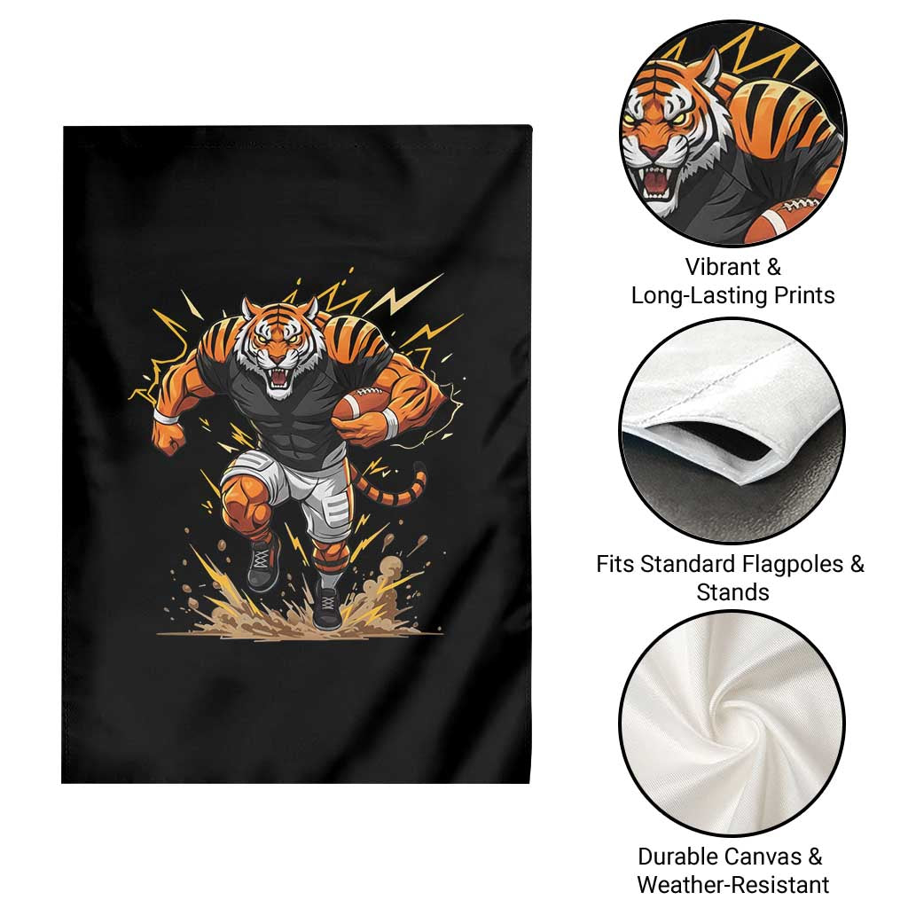 Tiger Football Lover Garden Flag Midwest Game Day Lifestyle TS12 Print Your Wear