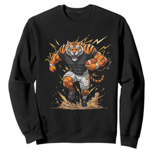 Tiger Football Lover Sweatshirt Midwest Game Day Lifestyle TS12 Black Print Your Wear