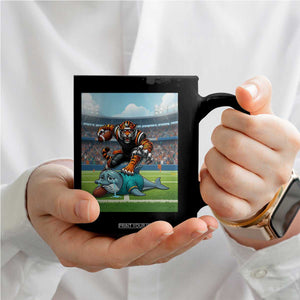 Funny Tiger Dominates Dolphin Coffee Mug FB Rivalry Gift TS12 Print Your Wear