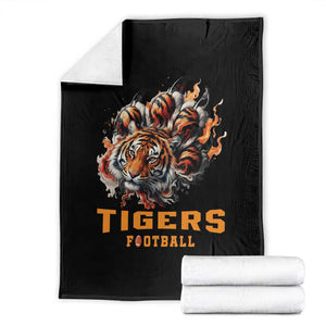 Funny BFT Throw Blanket Football Player Gift TS12 Black Print Your Wear
