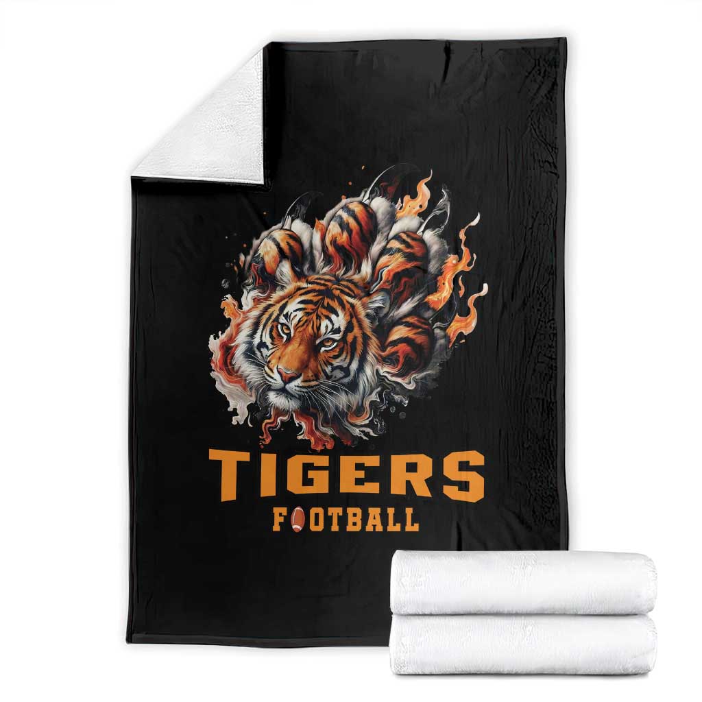 Funny BFT Throw Blanket Football Player Gift TS12 Black Print Your Wear