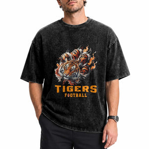 Funny BFT Washed Cotton T-Shirt Football Player Gift