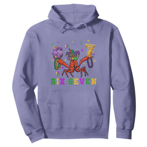 Funny 67 Crawfish Mardi Gras Hoodie Six Seven Meme TS12 Violet Print Your Wear
