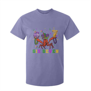 Funny 67 Crawfish Mardi Gras T Shirt For Kid Six Seven Meme TS12 Violet Print Your Wear