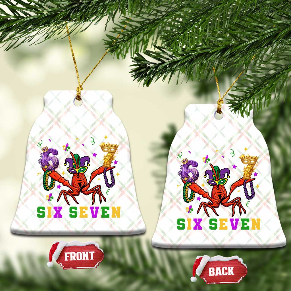 Funny 67 Crawfish Mardi Gras Ceramic Ornament Six Seven Meme TS12 Print Your Wear