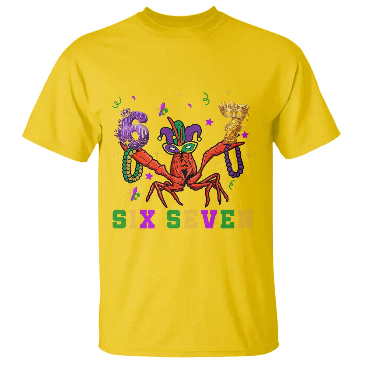 Funny 67 Crawfish Mardi Gras T Shirt Six Seven Meme TS12 Daisy Print Your Wear