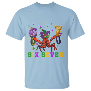 Funny 67 Crawfish Mardi Gras T Shirt Six Seven Meme TS12 Light Blue Print Your Wear