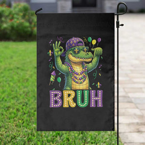 Mardi Gras Mardigator Alligator Six Seven Bruh Meme Garden Flag TS12 Print Your Wear
