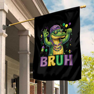 Mardi Gras Mardigator Alligator Six Seven Bruh Meme Garden Flag TS12 Print Your Wear