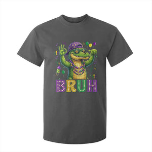 Mardi Gras Mardigator Alligator Six Seven Bruh Meme T Shirt For Kid TS12 Dark Heather Print Your Wear