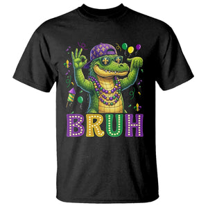 Mardi Gras Mardigator Alligator Six Seven Bruh Meme T Shirt TS12 Black Print Your Wear