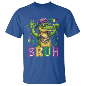 Mardi Gras Mardigator Alligator Six Seven Bruh Meme T Shirt TS12 Royal Blue Print Your Wear