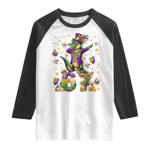 Funny Mardigator Alligator Six Seven Meme Raglan Shirt Mardi Gras Gifts TS12 White Black Print Your Wear