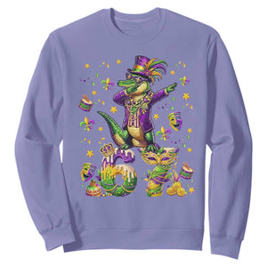 Funny Mardigator Alligator Six Seven Meme Sweatshirt Mardi Gras Gifts TS12 Violet Print Your Wear