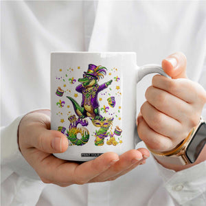 Funny Mardigator Alligator Six Seven Meme Coffee Mug Mardi Gras Gifts TS12 Print Your Wear