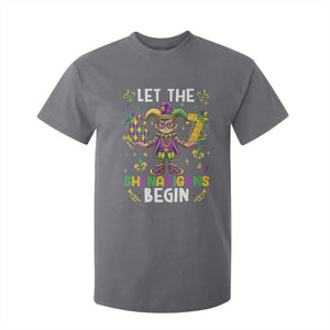 Let The 67 Shenanigans Begin T Shirt For Kid Six Seven Meme Mardi Gras TS12 Charcoal Print Your Wear