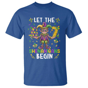 Let The 67 Shenanigans Begin T Shirt Six Seven Meme Mardi Gras TS12 Royal Blue Print Your Wear