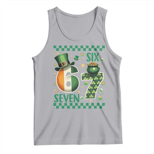 Funny St Patricks Six Seven Tank Top Gen Z Irish Gift TS12 Athletic Heather Print Your Wear