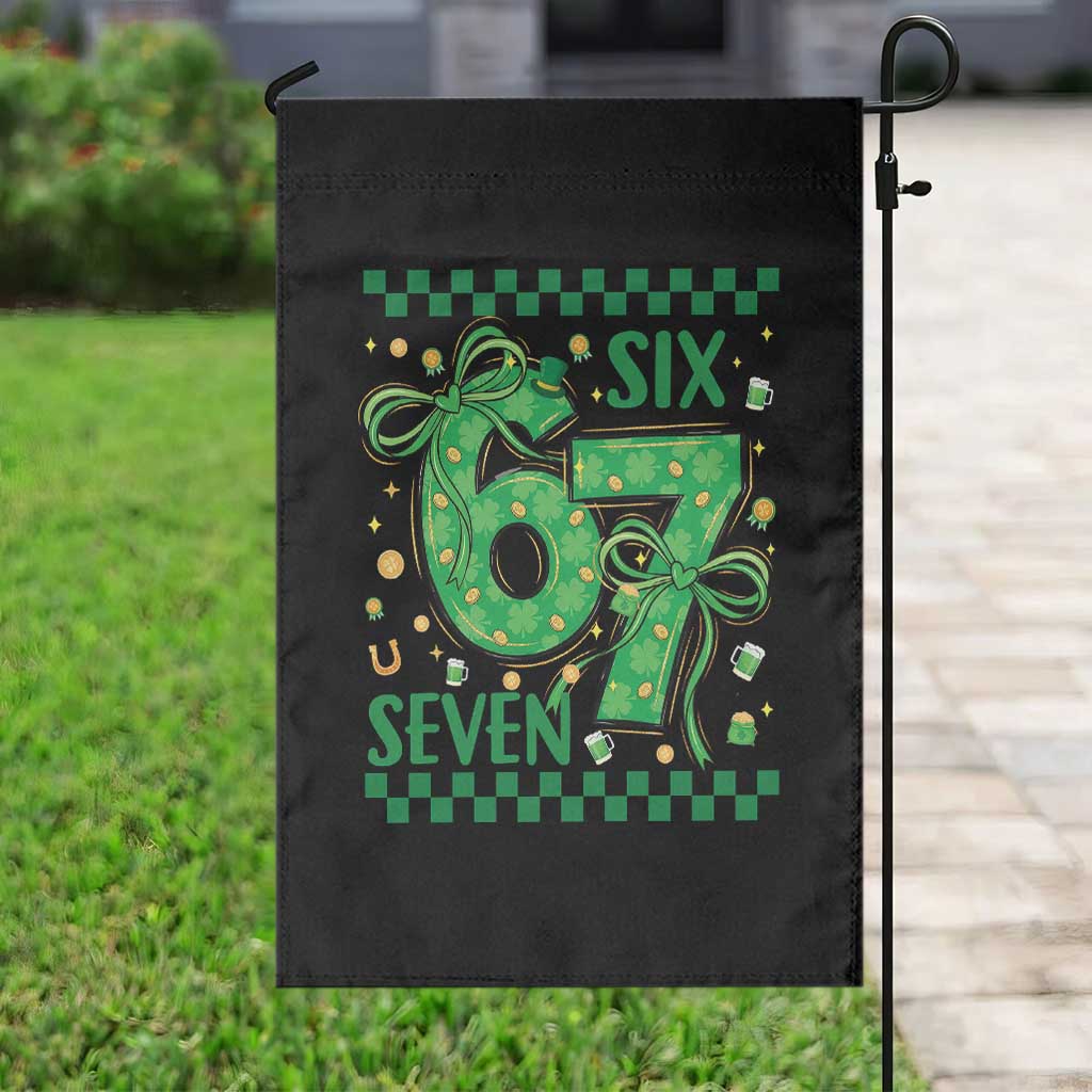 Funny St Patricks Day Garden Flag Six Seven Meme Irish Gag Gift TS12 Print Your Wear