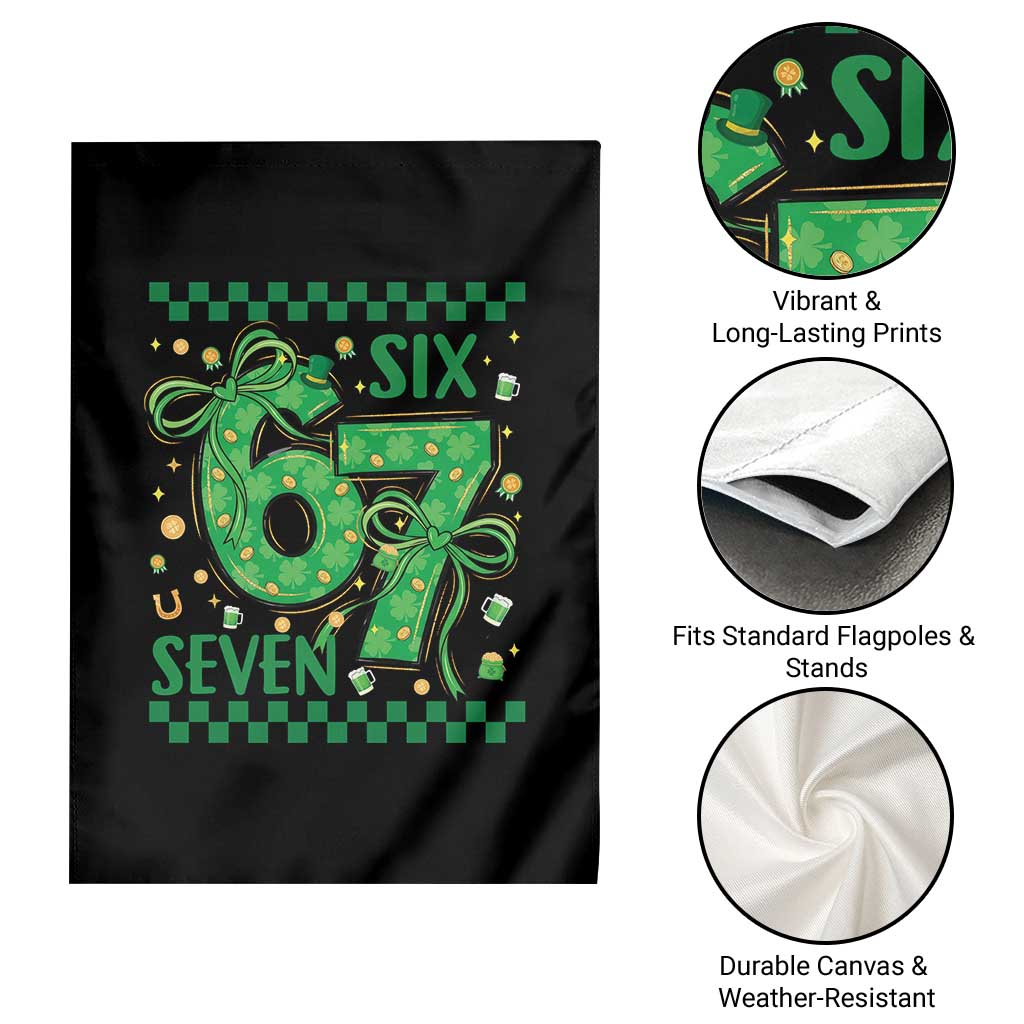 Funny St Patricks Day Garden Flag Six Seven Meme Irish Gag Gift TS12 Print Your Wear
