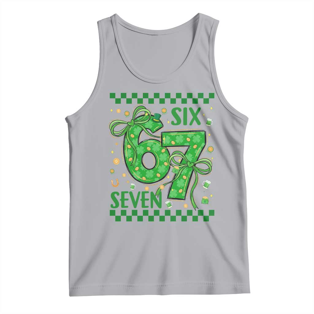 Funny St Patricks Day Tank Top Six Seven Meme Irish Gag Gift TS12 Athletic Heather Print Your Wear