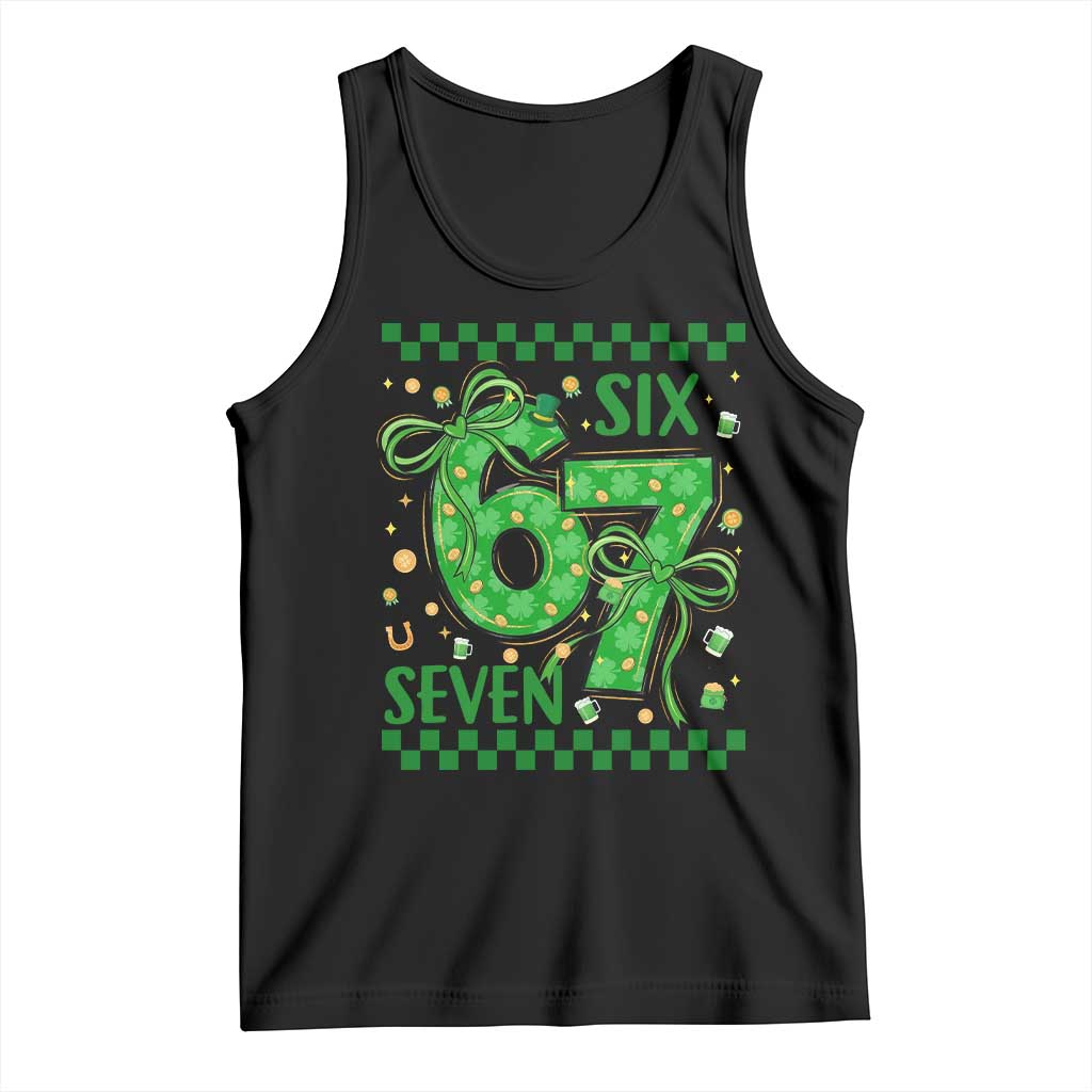 Funny St Patricks Day Tank Top Six Seven Meme Irish Gag Gift TS12 Black Print Your Wear