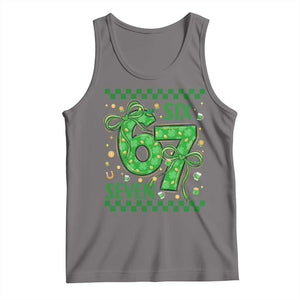 Funny St Patricks Day Tank Top Six Seven Meme Irish Gag Gift TS12 Deep Heather Print Your Wear