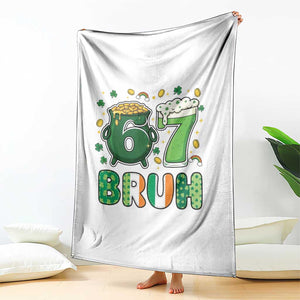 Funny St Patricks Day Six Seven Meme Throw Blanket Irish American Gift TS12 Print Your Wear