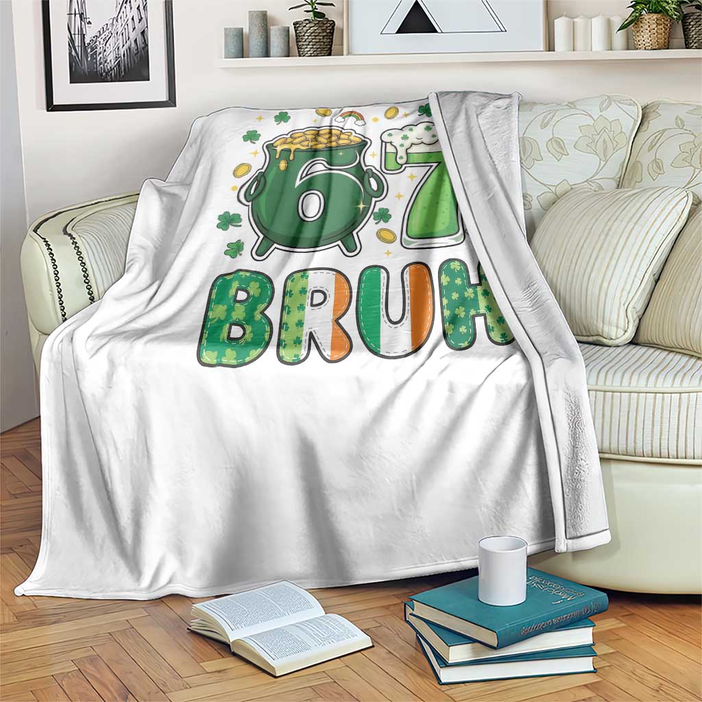 Funny St Patricks Day Six Seven Meme Throw Blanket Irish American Gift TS12 Print Your Wear