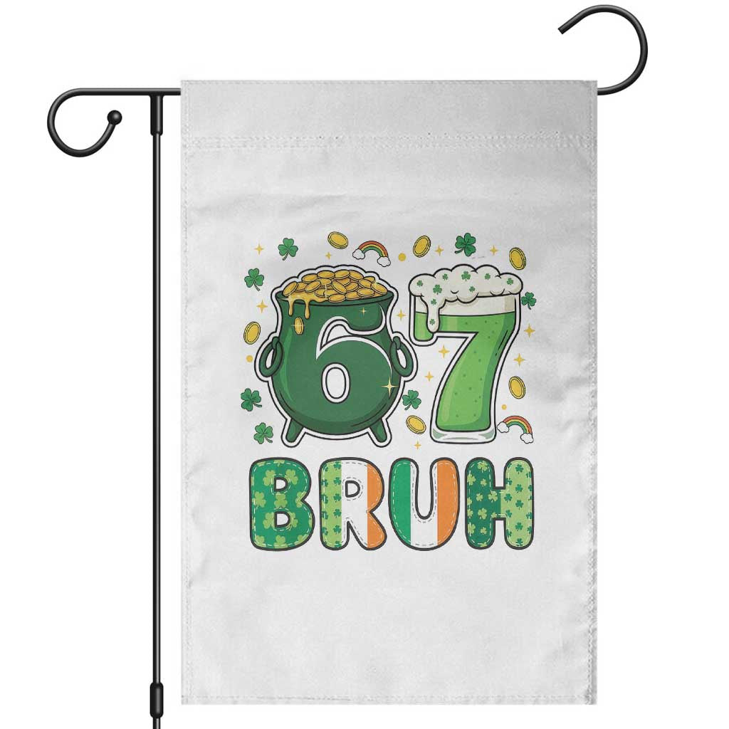 Funny St Patricks Day Six Seven Meme Garden Flag Irish American Gift TS12 White Print Your Wear